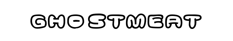Ghostmeat font preview