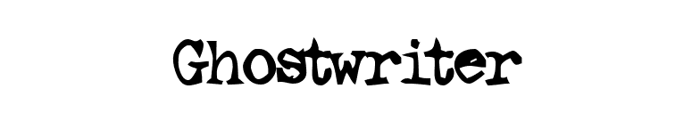 Ghostwriter font preview