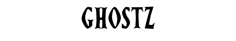 Ghostz font preview
