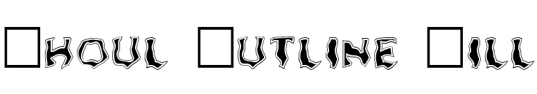 Ghoul Outline Fill font preview