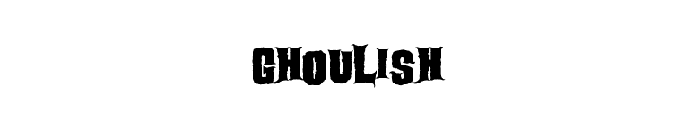 Ghoulish font preview