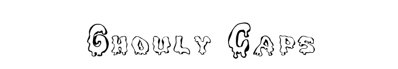 Ghouly Caps font preview