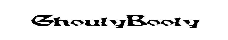 GhoulyBooly font preview
