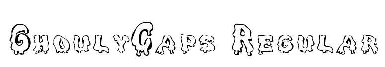 GhoulyCaps Regular font preview
