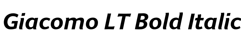 Giacomo LT Bold Italic font preview