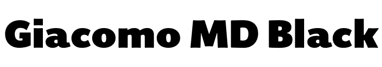 Giacomo MD Black font preview