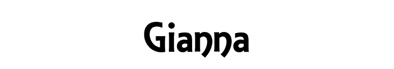 Gianna font preview