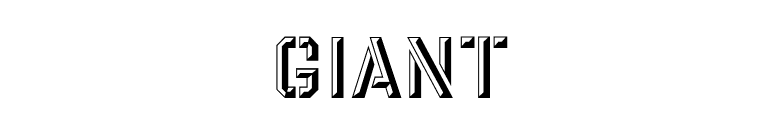 Giant font preview