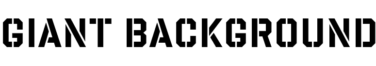 Giant Background font preview