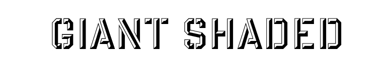 Giant Shaded font preview