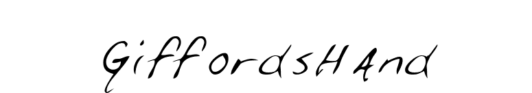 GiffordsHand font preview