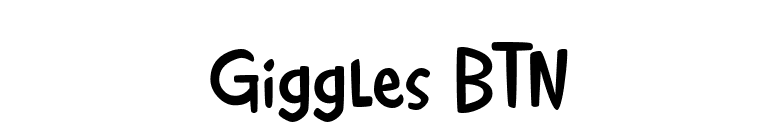 Giggles BTN font preview