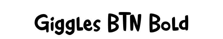 Giggles BTN Bold font preview