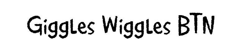 Giggles Wiggles BTN font preview