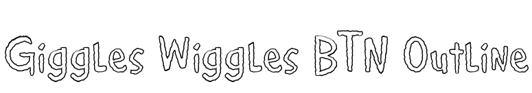 Giggles Wiggles BTN Outline font preview
