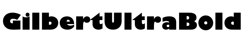 GilbertUltraBold font preview