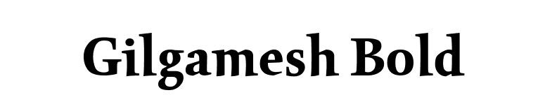 Gilgamesh Bold font preview