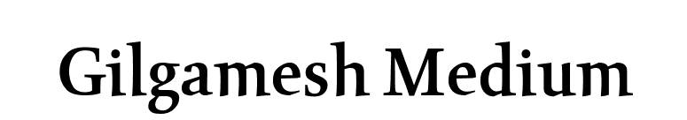 Gilgamesh Medium font preview