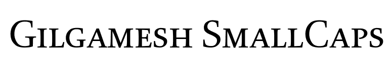 Gilgamesh SmallCaps font preview