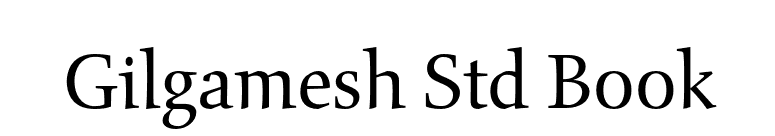 Gilgamesh Std Book font preview