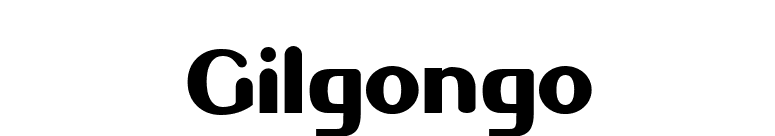 Gilgongo font preview