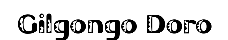 Gilgongo Doro font preview