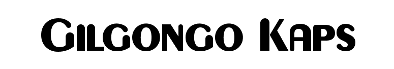 Gilgongo Kaps font preview