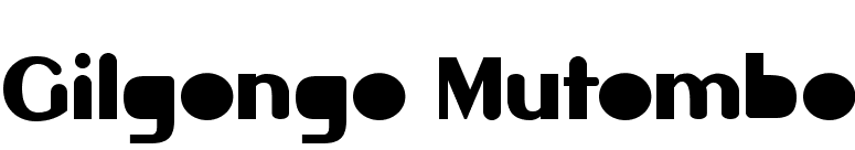 Gilgongo Mutombo font preview