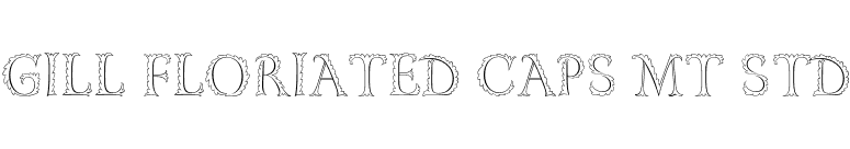 Gill Floriated Caps MT Std font preview