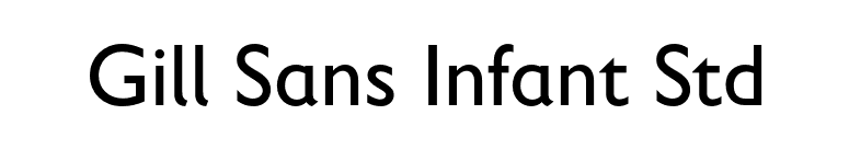 Gill Sans Infant Std font preview