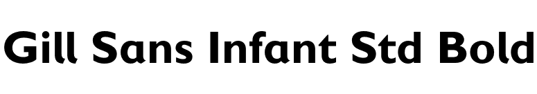 Gill Sans Infant Std Bold font preview