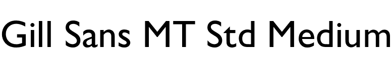 Gill Sans MT Std Medium font preview