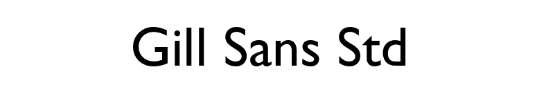 Gill Sans Std font preview