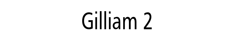Gilliam 2 font preview