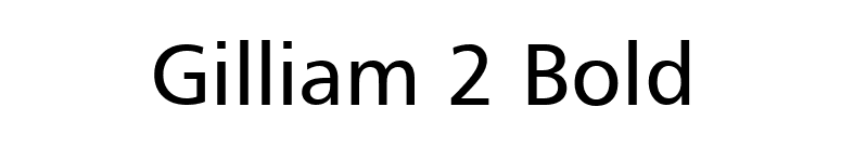 Gilliam 2 Bold font preview