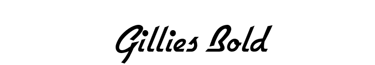 Gillies Bold font preview