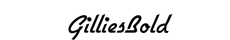 GilliesBold font preview