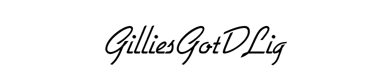 GilliesGotDLig font preview