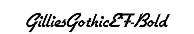 GilliesGothicEF-Bold font preview