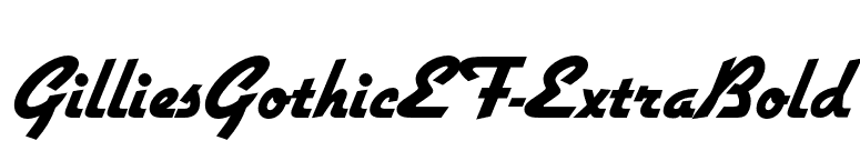 GilliesGothicEF-ExtraBold font preview