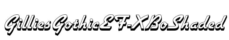 GilliesGothicEF-XBoShaded font preview
