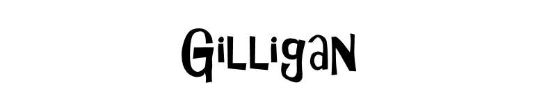 Gilligan font preview