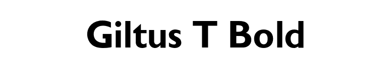 Giltus T Bold font preview