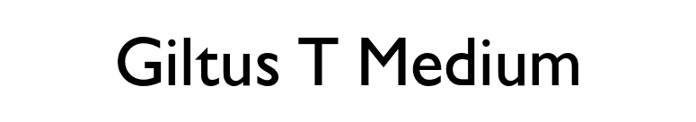 Giltus T Medium font preview