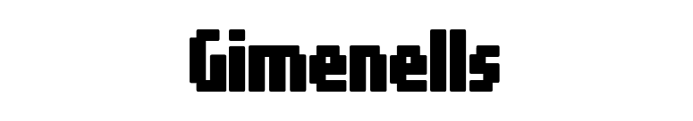 Gimenells font preview