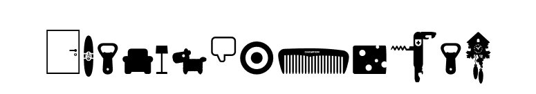 Ginger-Icons font preview
