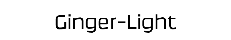 Ginger-Light font preview