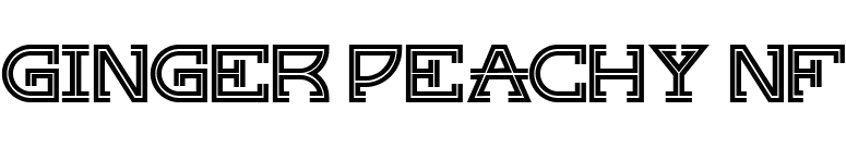 Ginger Peachy NF font preview