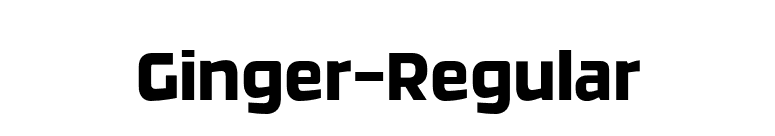 Ginger-Regular font preview