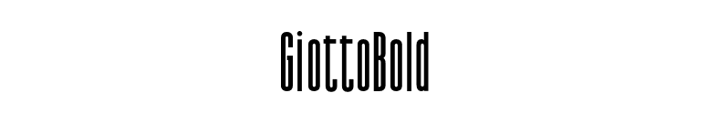 GiottoBold font preview